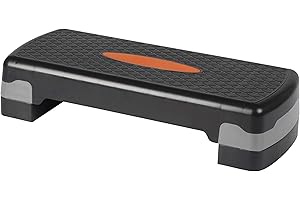 ‎ZOOMYO zoomyo Aerobic Steppbrett, nutzbar in 2 und 3 Höhen, Multifunktions Trainingsgerät ideal als Stepper zuhause für Onlinekurse.