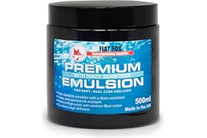 Flat Fox Emulsión fotográfica para serigrafía y sensibilizador diazo (500 ml)