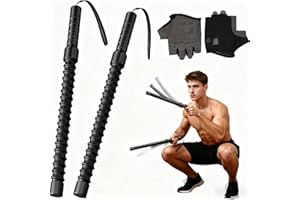 BASOHALLRD Ropeless Battle Ropes for Home Gym, Weighted BattleRope, Black WorkoutRopes for Working Out, Fitness HeavyRope for Exercise TrainingRope for Home Workout - 2PCS