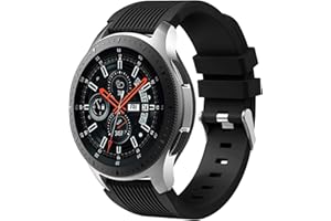 Dirrelo Bracelet Compatible avec Samsung Galaxy Watch 3 45mm/Galaxy Watch 46mm/Huawei GT 2 46mm, 22mm Souple Silicone Bracelets Sport Remplacement pour Samsung Gear S3 Frontier pour Hommes Femmes