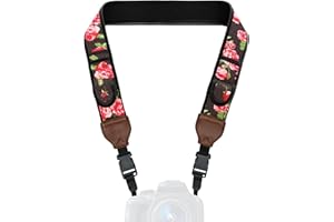 USA Gear TrueSHOT Correa Para Camara Reflex con Bolsillos para Accesorios - Compatible con Canon, Nikon, Sony, Olympus, Pentax, Fujifilm y más