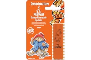 DR. PAWPAW ORIGINAL BALM Dr.PAWPAW x Paddington Orange Marmalade Lip Balm (4g), Hydrating Lip Balm Stick with Papaya, Aloe Vera & Plant Oils, Nourishing, Soothing Makeup, Vegan Lip Care