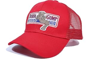 Himozoo Bubba Gump basebollkeps justerbar räkor Co. Broderad skogsgump kostym hattar