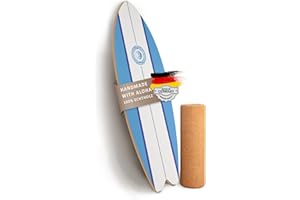 JUCKER HAWAII Original Homerider Balansboard - Set di surfisti e allenatore di equilibrio con rullo in sughero