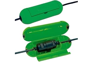 Brennenstuhl Caja de Seguridad/Caja Protectora para Cables alargadores (cápsula Protectora para Cables, para Uso en Interiores) Verde
