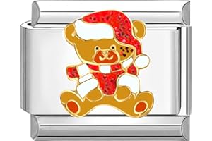 Quiges Dije Acero Inoxidable Link 9mm compatible con pulseras del estilo de Nomination #505