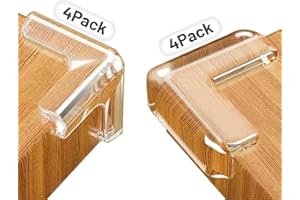 SAMALY Corner Protectors for Baby, 2 Styles Corner Protectors Guards for Furniture, Clear Furniture Edges Corner Protectors Guards Cushions for Table, Desk, Crib, Furniture(8 Pack)