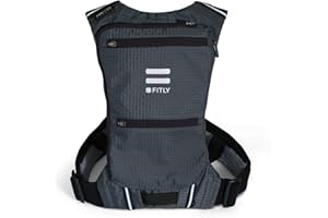 FITLY Minimalist Running Pack | Sac à Dos de Running Porte téléphone, Rangement, Ceinture Thoracique | Transport d'objets personnels | Matériel de Running Unisexe | Sac de Running léger