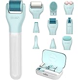 Derma Roller 540 Titanium Microneedle Beard Microneedling Roller For Face Facial Wrinkles Hair Loss Stretch Marks Hair Regrowth Micro Needles With