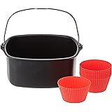 Philips HD9925/01 Back-Kit für Airfryer Turbostar mit 0,8kg Fassungsvolumen (Backform und 7 Silikon-Muffinförmchen)