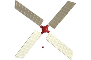 WINDMILL-BLADES Windmill Sails - Replacements for Garden Windmill - Ref: 12" diameter/LARGE/RED CTR [Only replace your sails with ones that have the same colour centre boss - either RED or WHITE]
