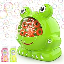 Máquina De Burbujas Con Forma De Rana – Automática, Produce 500 Burbujas Por Minuto, Juguete De Baño Y Jardín Para Niños De 2 A 7 Años