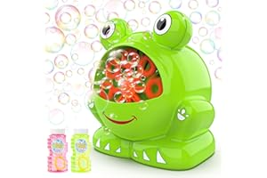 Mieryd Machine a Bulle, Jouet Enfant 3 4 5 6 7 8 Ans Bulles de Savon Automatique Portable Souffleuse à Bulles avec 2 Bouteilles Liquide Cadeau Garçons Filles Jeux Jardin Plein Air Exterieur Intérieur