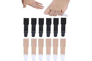 JOYOLA 12 pezzi Cinghie Per Le Dita Dei Piedi,Dita a Martello Correttore,Protezione Dita Piedi,Raddrizzatore Per Dito a Martello,Per La Correzione Delle Dita a Martello