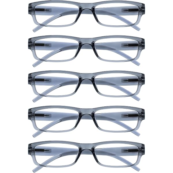 Lunettes De Lecture Anti-lumière Bleue – Pack De 5 Paires Légères à Charnière Ressort