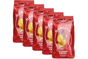 Joerges Espresso Gorilla Super Bar Crema, 5er Pack (5 x 1 kg) Kaffeebohnen