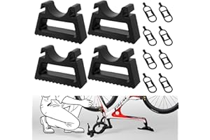 AUOQZ 4Pcs Bike Repair Handlebar Stand with 8Pcs Fixed Buckle Portable Inverted Bicycle Stand for Maintenance Quick Anti-slip Detachable Holder for Road Mountain Bike