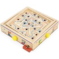 Jeu Janod Symétrie & Codage - 4 Modes De Jeu, 200 Jetons, 12 Cartes, Bois FSC, Apprentissage Maternelle, Dès 5 Ans