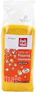 Baule Volante Polenta istantanea biologica - Farina di mais senza glutine - Perfetta per pasti veloci e ricette tradizionali - 500 g