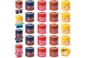 SKAMORI 24 Taille Crayons pour Enfants, Goodies Anniversaire Enfant, Taille Crayon comme Cadeau Anniversaire Enfants Invites & Goodies Jouet Anniversaire Enfant