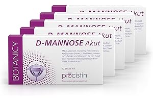 ‎BOTANICY BOTANICY D-Mannose + Cranberry Akut - Bei Blasenentzündung & Harnwegsinfektion - PROCISTIN® D-Mannose-Pulver mit Cranberryextrakt - inkl. Löwenzahn, Ohne künstliche Zusätze & Gentechnik