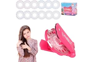 LYNBLY Kit Hair Bedazzler con 180PCS di Diamante, Diamante Gioielli Macchina, Accessori per Capelli per Brillantini per Capelli, Styler per Pietre preziose per Capelli per Ragazze e Bambini