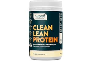 Nuzest - Vegan Pea Protein Powder - Clean Lean Protein Smooth Vanilla - Plant-Based Low Calorie & Low Carb - Gluten Free - Dairy Free - 250g (10 Serving)