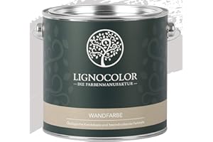 Lignocolor Wandfarbe Innenfarbe Deckenfarbe Kreidefarbe edelmatt 2,5 L (Whisper)
