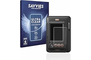 Savvies 6 Stück Schutzfolie für Fujifilm Instax Mini LiPlay Displayschutz-Folie Ultra-Transparent