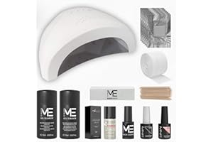 MesaudaME kit Semipermanente Unghie Gel Polish Senza TPO + Fornetto Led 48W - Kit Smalto Semipermanente Unghie + Smalto Gelegant Nude - OMAGGIO ALTÉAX Olio Cuticole + Accessori ed Istruzioni