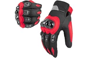 COFIT Guantes de Moto de Verano para Hombres y Mujeres, Malla Transpirable Guantes de Moto con Pantalla Táctil para Equitación BMX ATV MTB, Motocicleta, Carreras de Carretera, Bicicleta