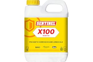Sentinel - X100 Inhibitor 1L, Market Leading Heavy Duty Central Heating Inhibitor, Protection Against Corrosion and limescale, ensures Maximum Heating Efficiency and extends System Life, Clear (88000)