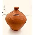 Clay Bank for Kids, Traditional Mitti ka Gullak, Coin Saving Pot, Desi Handmade mitti gullak