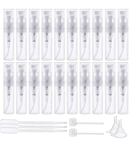 10 Kleine Sprühflaschen 20 Ml – Nachfüllbar, Feiner Nebel, Für Reise, Parfüm & Kosmetik