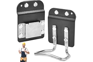 Elyyapt HammerCatcher-Hammer Holder Streamlined Hammer Holster Hammers Loop Fit Up to 2" Tool Belt, Drill Holder for Tool Belt, Quick Response Drill Belt Clip Tape Measure Holder for Impact Driver