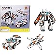 WireScorts 3 in 1 DIY Architect Construction Building Blocks Flying Jet Fighter Plane Car Robot Brick Model Mini Blocks Assembled 237+ Pieces - 3115 Architect Brick Blocks
