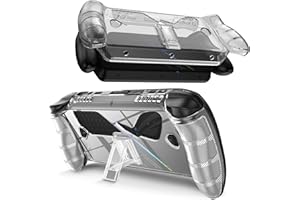 Miimall Przezroczyste etui na ASUS Rog Xbox Ally X/ROG Xbox Ally 2025, etui ochronne ze stojakiem, [TPU silikonowy] [Antyżółty] Odporny na wstrząsy Odporny na kurz, ultracienki cienki futerał ze