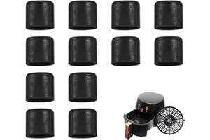 KLAIMBMO 12 Stück Gummifüße Für Heißluftfritteusen, Gummifüße Heißluftfritteuse, Gummipuffer für Luftfritteuse, Luft Fritteuse Gummi Puffer, Luftfritteuse Gummipuffer für Air Fryer Tray, Ersatzteil