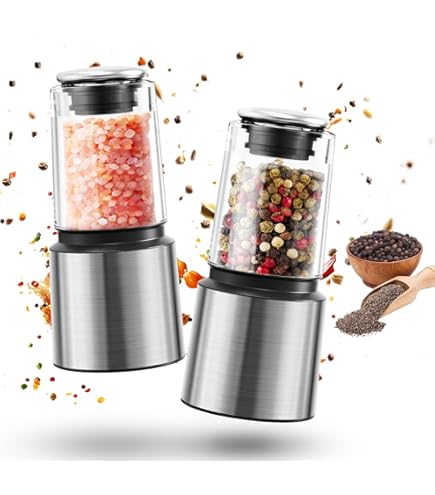 Macina Sale E Pepe 2 In 1 Acciaio Inox - Macinino Regolabile In Ceramica - Foto 11