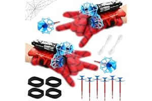 RCYHCY Set di Guanti Spiderm Launcher per Bambini, Lanciatori con Spara Ragnatele - Cosplay Giocattoli Polso Set