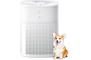 MERONTE Luftreiniger Allergiker mit Aromatherapie, Air Purifier für Raucherzimmer, Luftreiniger mit HEPA Luftfilter gegen 99,97% Prozent Schimmel Staub Pollen Tierhaare, 24dB, Weiß, 1 Pack+3 Modi