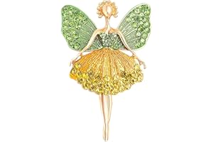 YUTTTPL Brosche Pin für Frauen, Schmetterling Ballerina Blume Brosche Cubic Zirkonia Brosche, Freundschaft Geschenk für Mutter Mädchen Freund Ehefrau