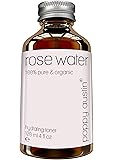 Pure Rose Water Facial Toner by Poppy Austin - Vegan Certified, Cruelty-Free, Organic, Hand Made, Plastic Free & Responsibly Sourced Skin Toner - Finest, Triple Purified Moroccan Rosewater, 120ml