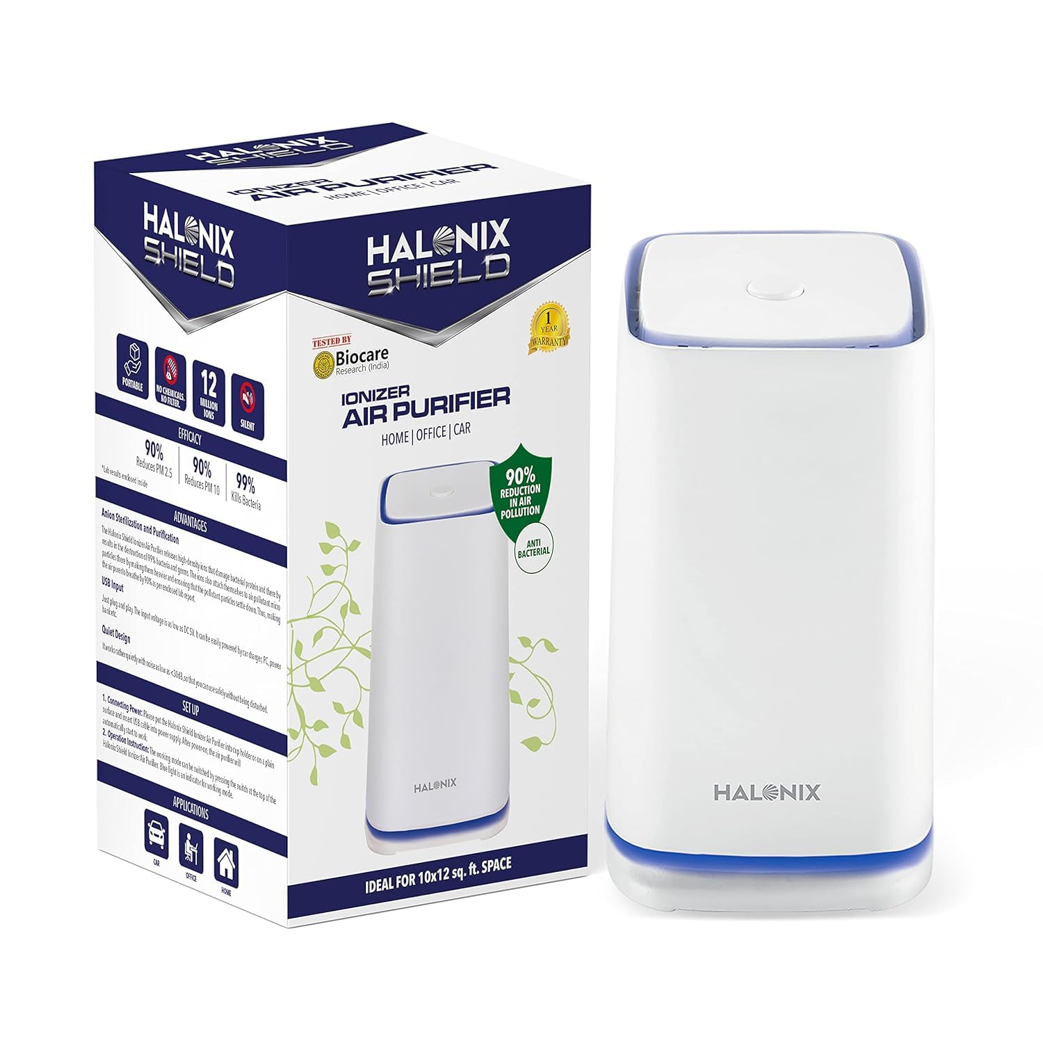 Halonix Air Purifier Ionizer Review - 12 Million Ions for Clean Air
