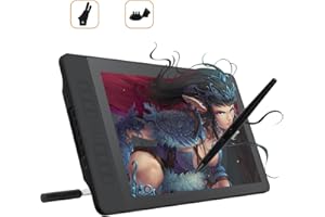 GAOMON PD1560 15.6´ Tableta Gráfica de Dibujo IPS Pantalla HD 10 Teclas Express y Pluma de 8192 Niveles de Presión