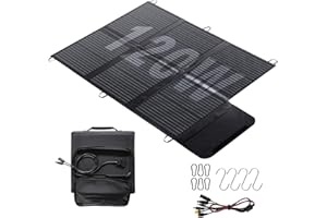 YINLEADER 120W Foldable Solar Panel, 3M Cable, IP67 Solar Charger, Waterproof and Dustproof, High Output Conversion Efficiency 22%, Portable Charger, Solar Powered