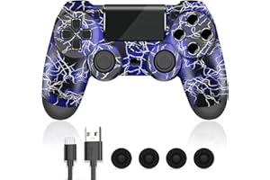 SupoHero P4 Remote Control, Wireless P4 Controller for Play4,Pro,PC,Slim, P4 Pro Console with 3.5mm and Audio Jack, Joystick P4 with D-pad and Six-Axis Motion Sensor