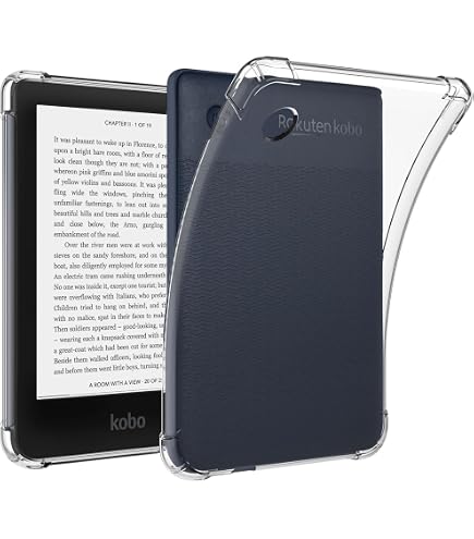M.G.R.J® Soft TPU Transparent Back Case Cover for Kobo Clara