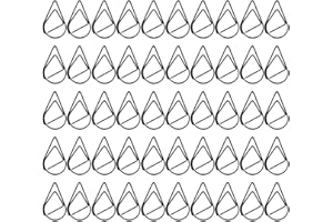 EODKSE 50 Clips de Papel en Forma de Gota de Agua - Prácticos y Decorativos - Ideal para Carpetas, Manualidades, Fotos y más - para la Oficina y el Hogar