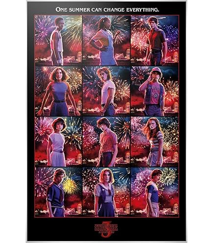 Stranger Things Poster Season 3 Summer of 85 (61 cm x 91.5 cm) 1 Dream Beach Poster Island Bora Bora